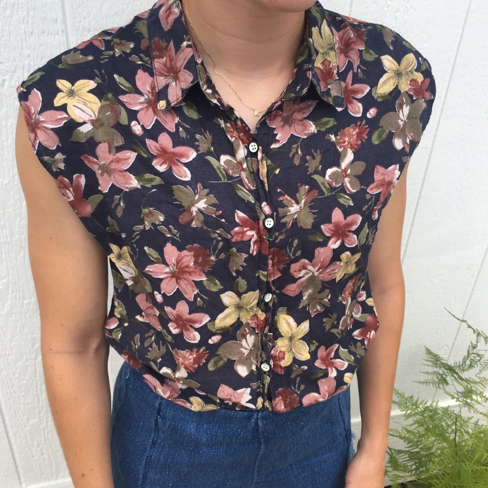 Floral Button Down Shirt